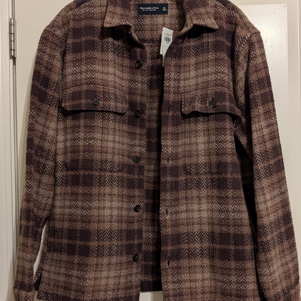 Abercrombie & Fitch Brown Utility Jacket Versatile Design